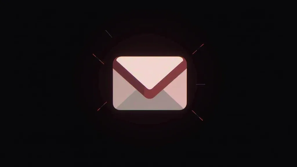Ikona e-mail omotnice sa zasvjetljenjem simbolizira prikupljanje i upravljanje email listom za digitalni marketing